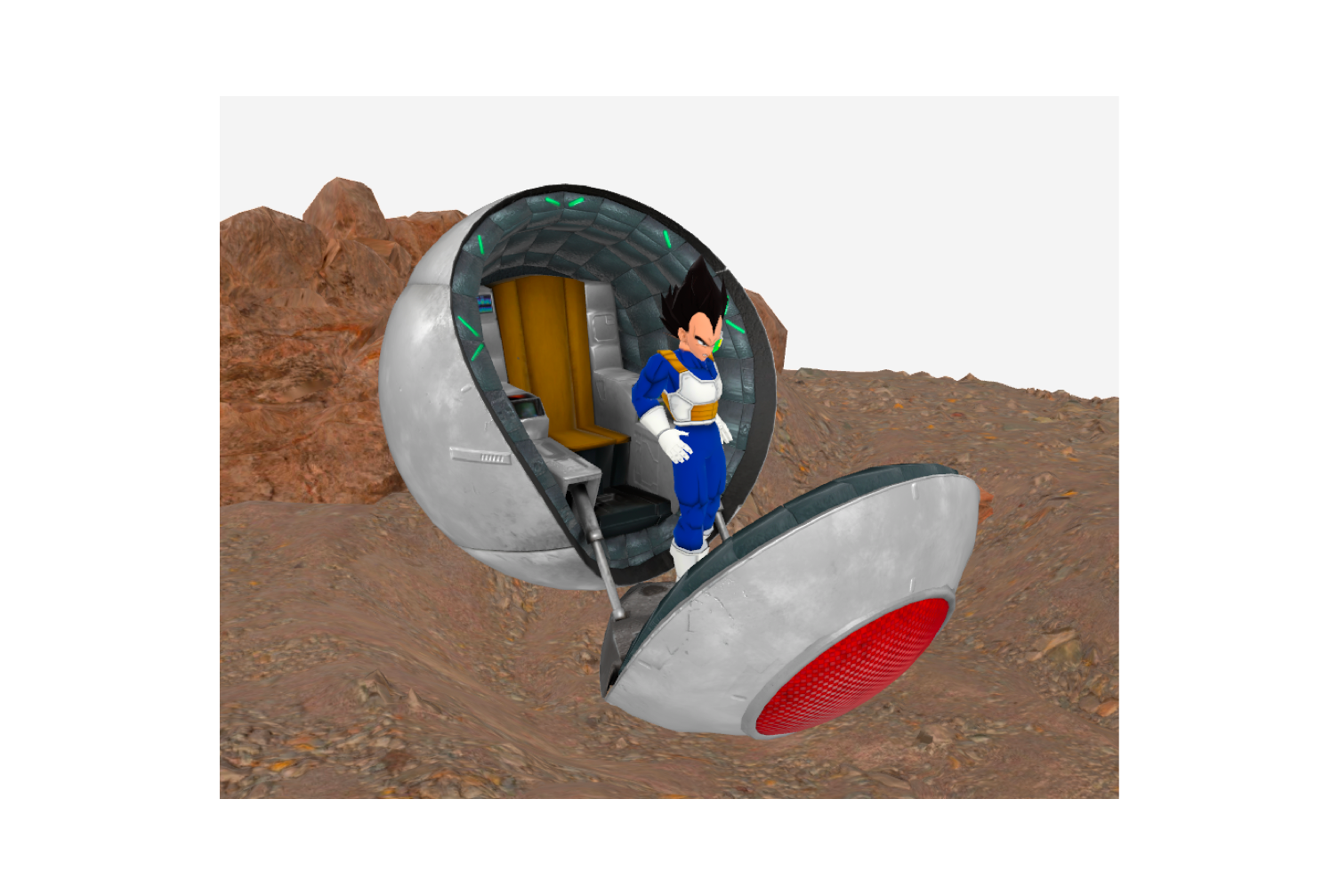 七龙珠 贝吉塔降落地球